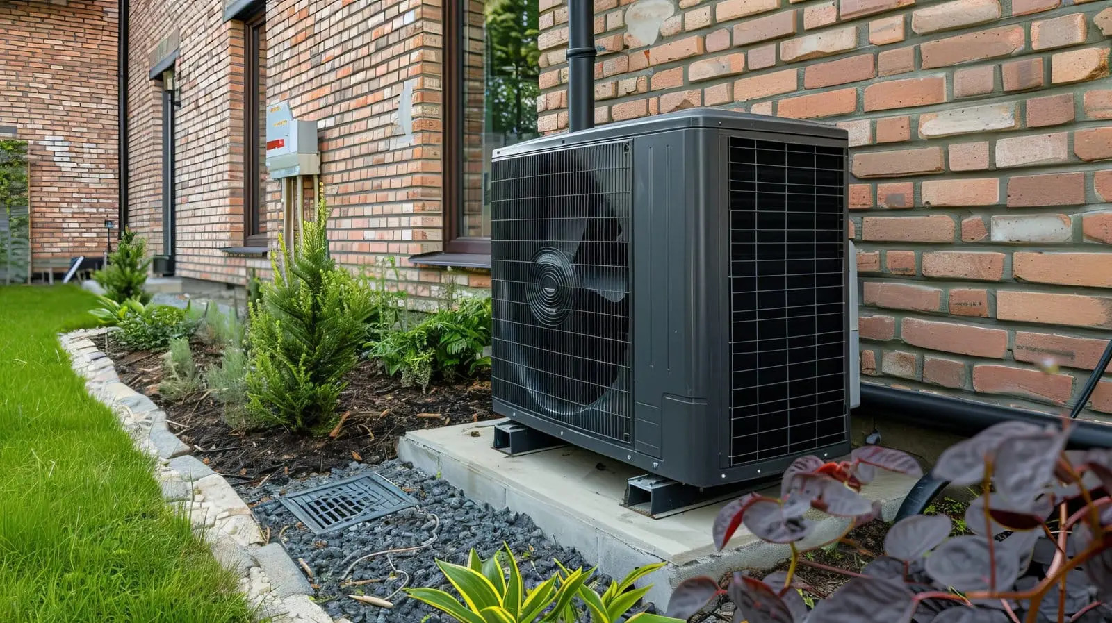 exterior heat pump fan at a Aylesbury property